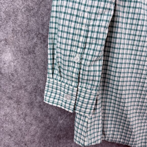 Toad & Co Marvista Tunic Shirt Womens Medium Green Plaid Long Sleeve Lightweight - Picture 5 of 15